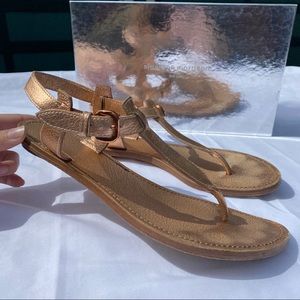 Sigerson Morrison Breeze Rose Gold Thong Sandal Size 8